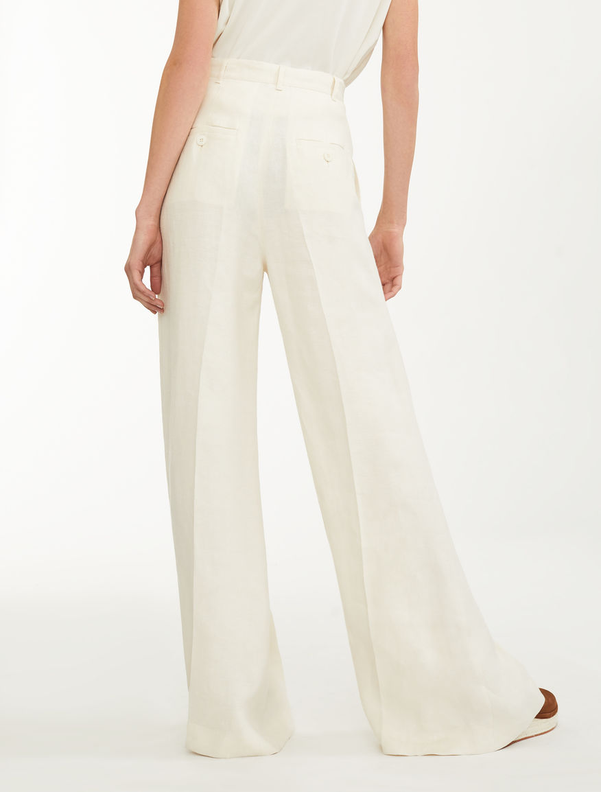 Linen canvas trousers Weekend Maxmara Linen canvas trousers Weekend Maxmara