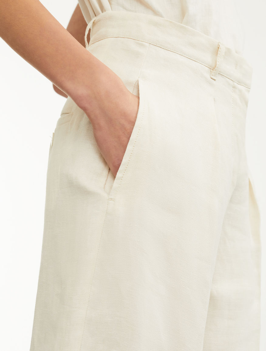 Linen canvas trousers Weekend Maxmara Linen canvas trousers Weekend Maxmara