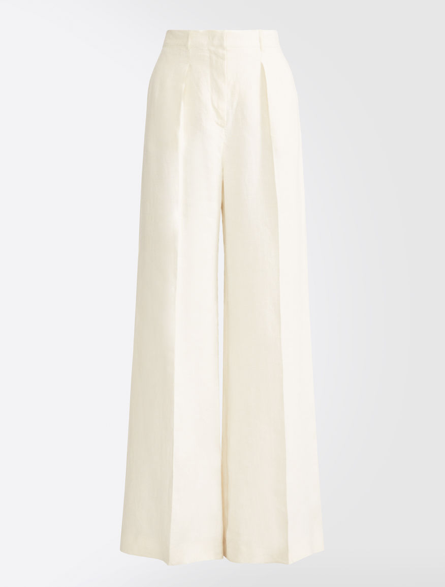 Linen canvas trousers Weekend Maxmara Linen canvas trousers Weekend Maxmara