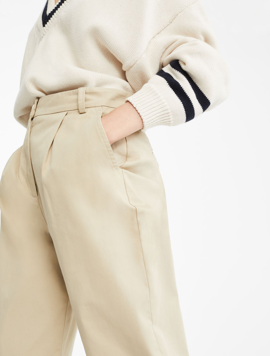 Cotton twill trousers Weekend Maxmara Cotton twill trousers Weekend Maxmara