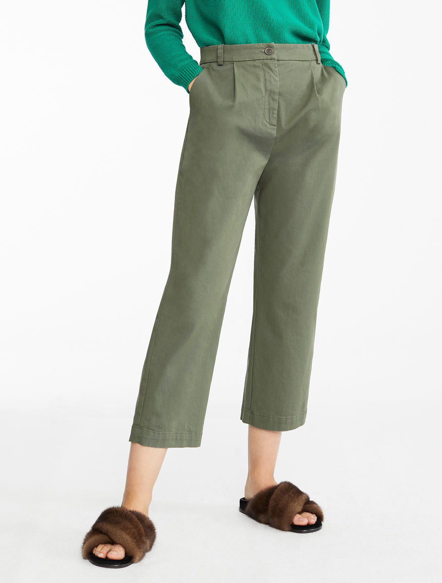 Cotton twill trousers Weekend Maxmara Cotton twill trousers Weekend Maxmara