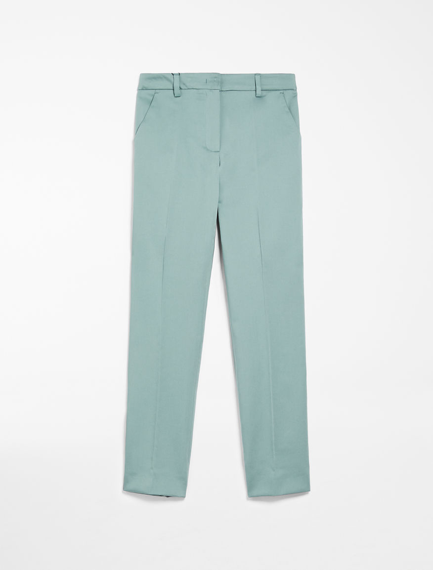 Cotton satin trousers Weekend Maxmara Cotton satin trousers Weekend Maxmara