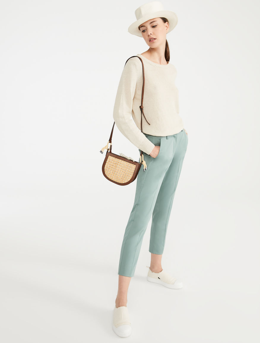 Cotton satin trousers Weekend Maxmara Cotton satin trousers Weekend Maxmara