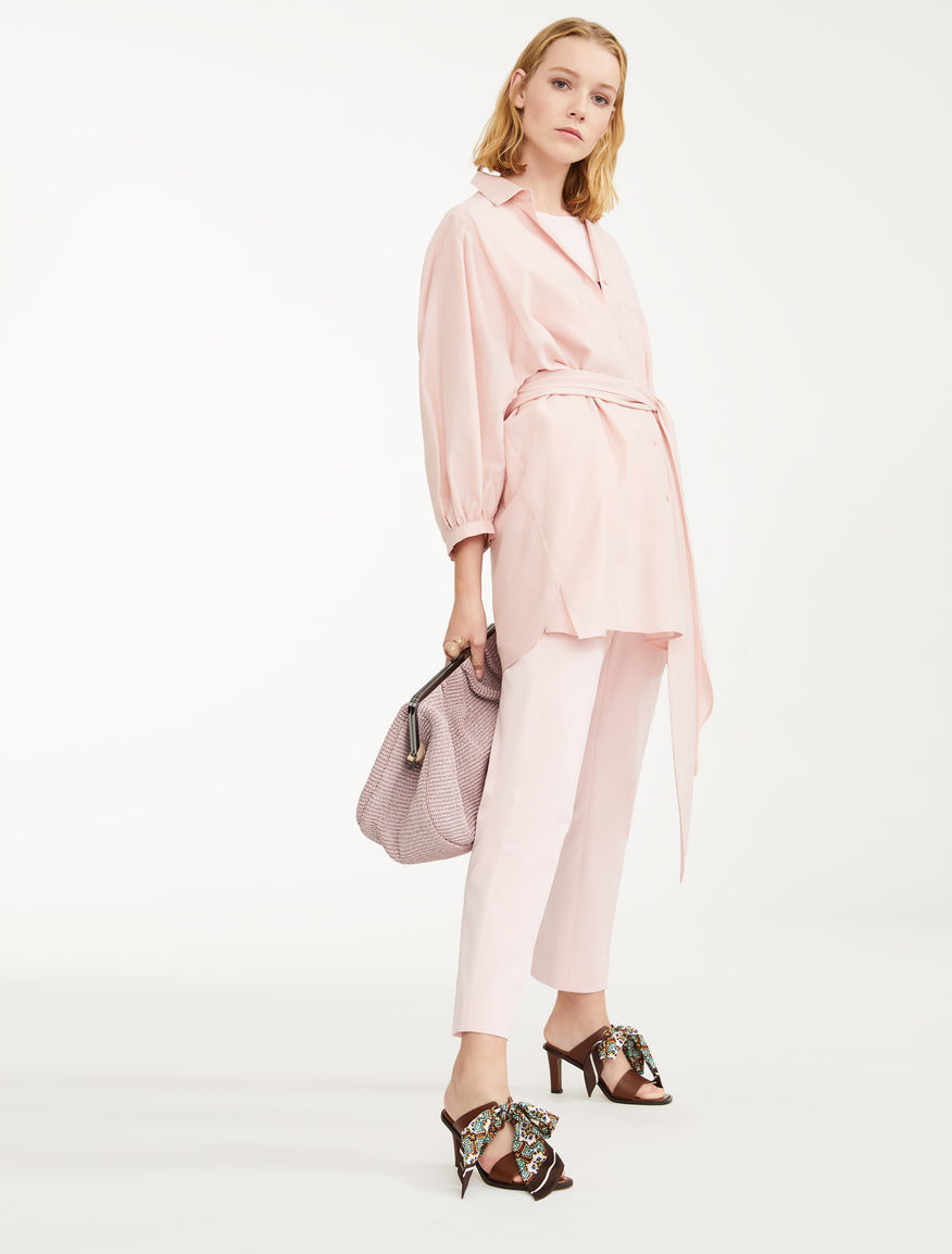 Cotton satin trousers Weekend Maxmara Cotton satin trousers Weekend Maxmara