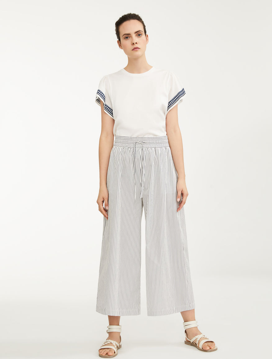 Cotton poplin trousers Weekend Maxmara Cotton poplin trousers Weekend Maxmara