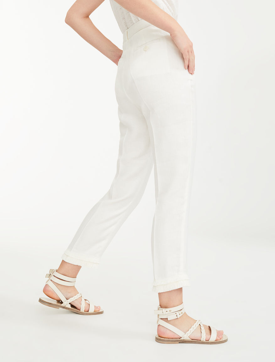 Linen canvas trousers Weekend Maxmara Linen canvas trousers Weekend Maxmara