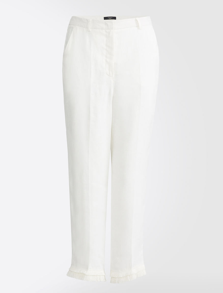 Linen canvas trousers Weekend Maxmara Linen canvas trousers Weekend Maxmara