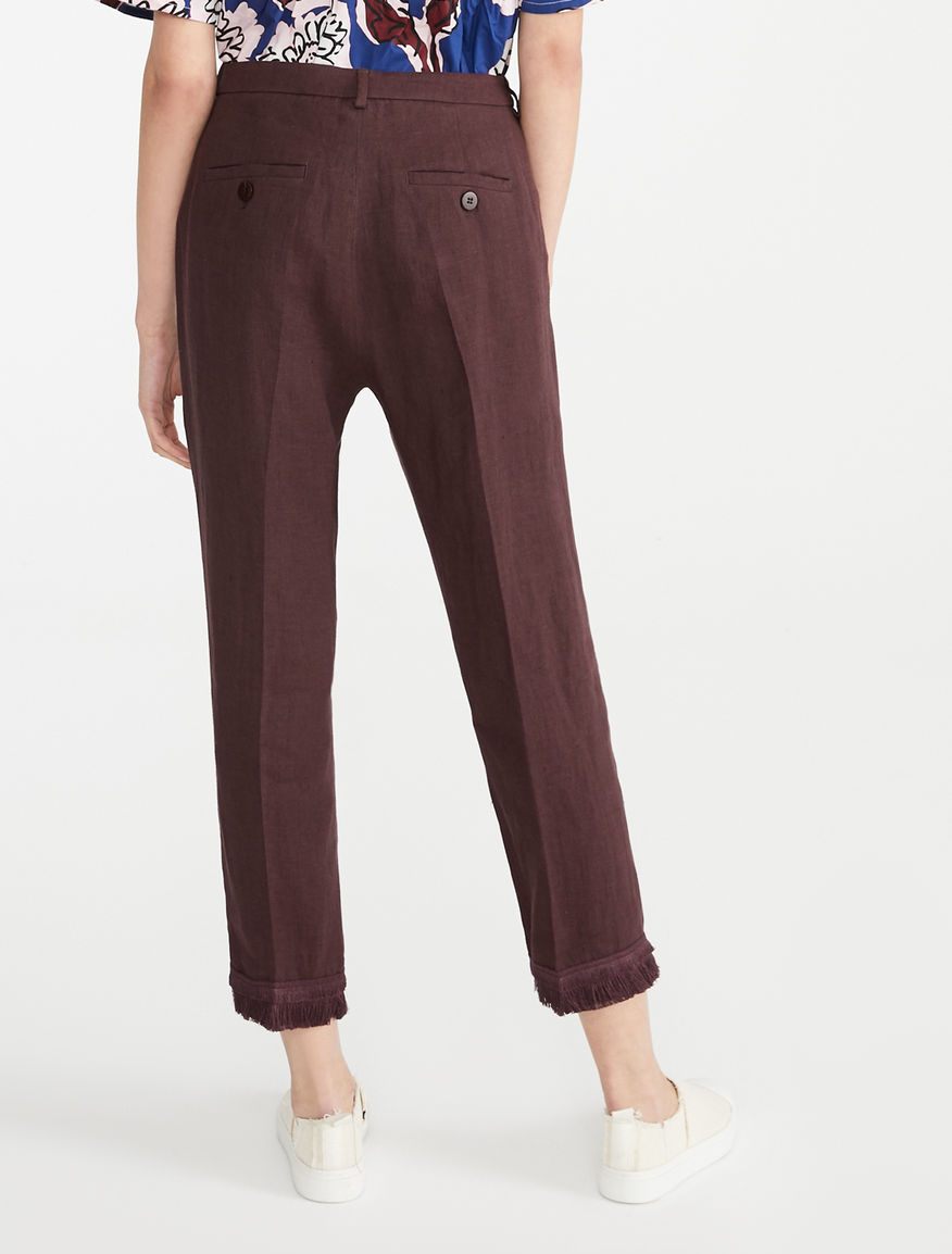 Linen canvas trousers Weekend Maxmara Linen canvas trousers Weekend Maxmara