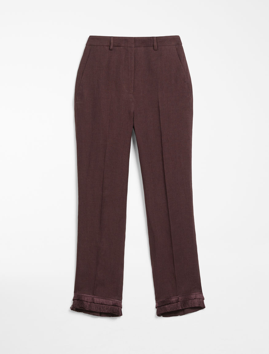 Linen canvas trousers Weekend Maxmara Linen canvas trousers Weekend Maxmara