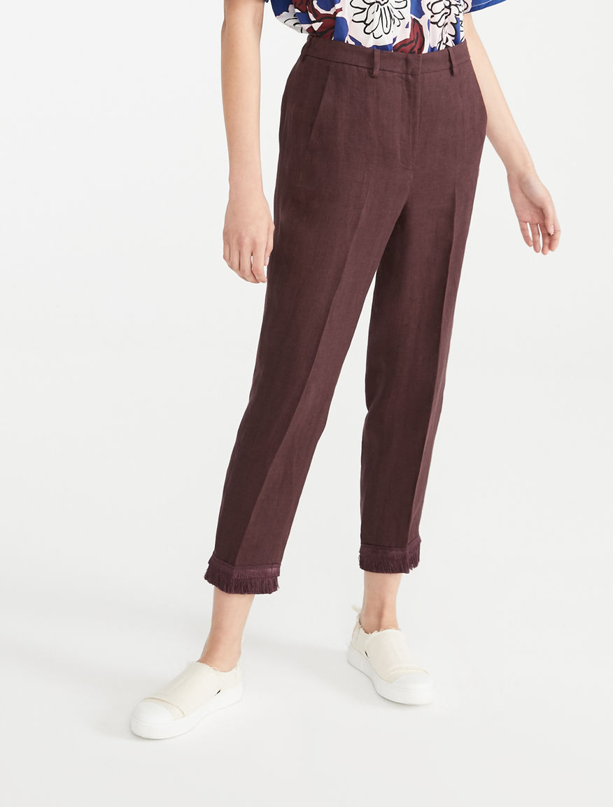 Linen canvas trousers Weekend Maxmara Linen canvas trousers Weekend Maxmara