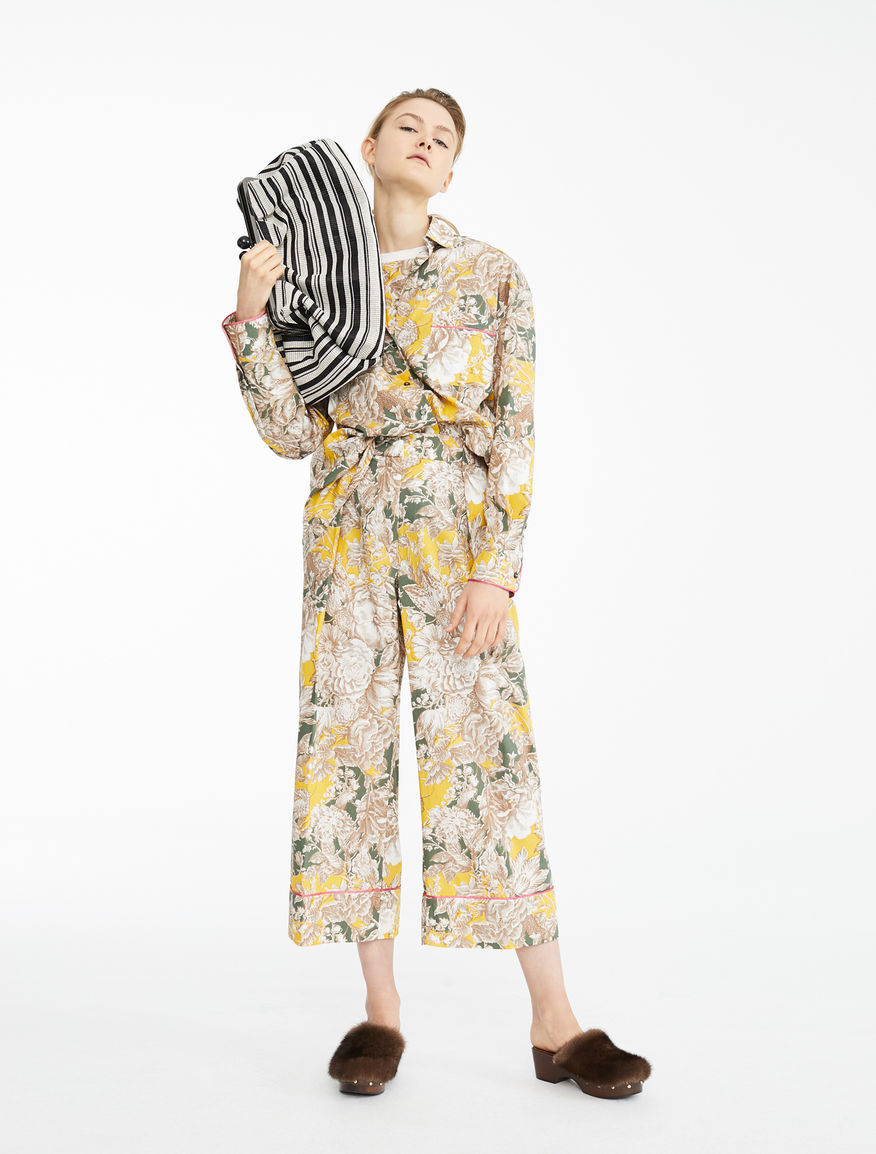 Cotton poplin trousers Weekend Maxmara Cotton poplin trousers Weekend Maxmara