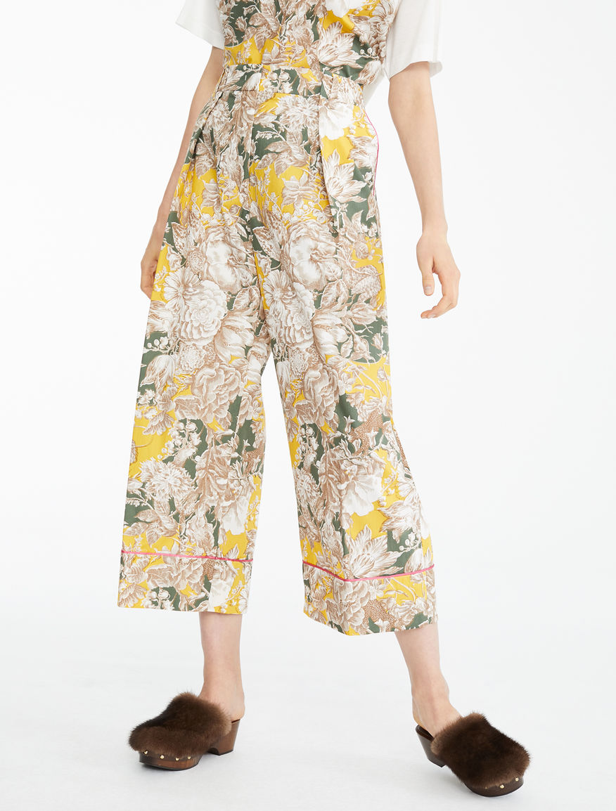 Cotton poplin trousers Weekend Maxmara Cotton poplin trousers Weekend Maxmara