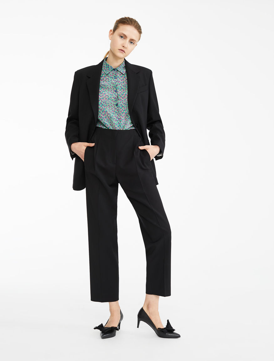 Pantaloni in twill di lana e viscosa Weekend Maxmara Pantaloni in twill di lana e viscosa Weekend Maxmara