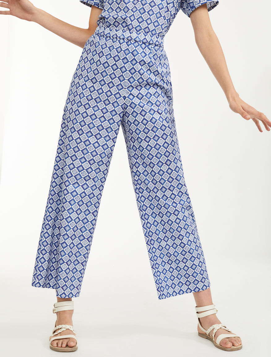 Cotton poplin trousers Weekend Maxmara Cotton poplin trousers Weekend Maxmara