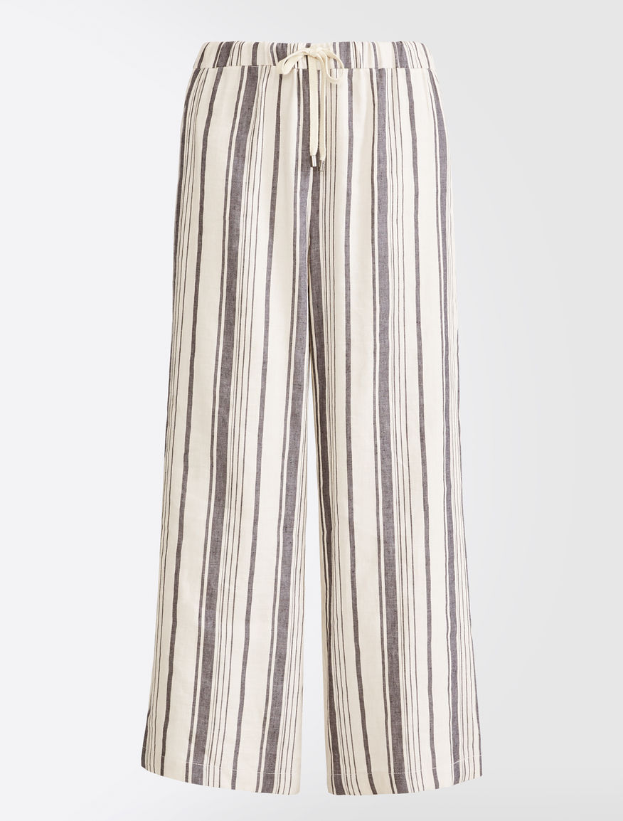 Trousers in cotton and linen satin Weekend Maxmara Trousers in cotton and linen satin Weekend Maxmara