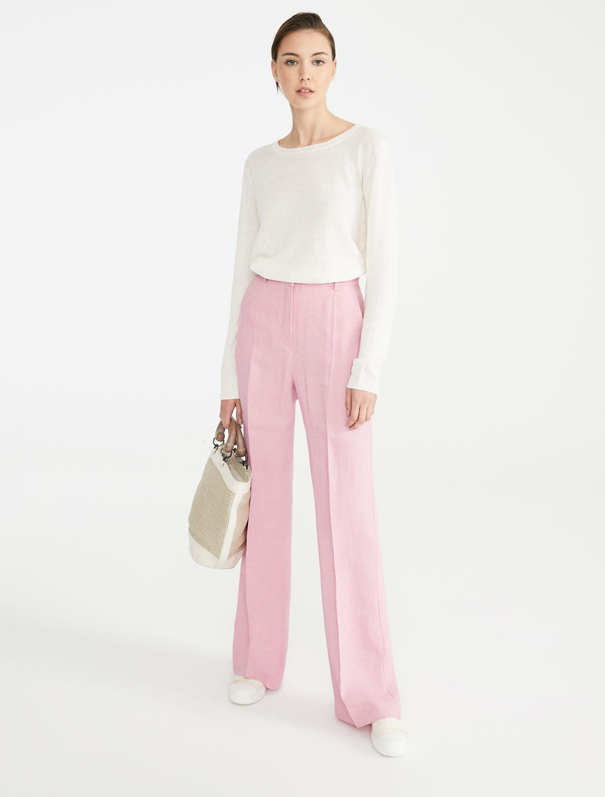 Linen canvas trousers Weekend Maxmara Linen canvas trousers Weekend Maxmara