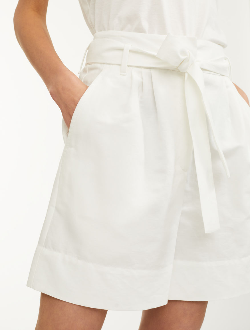 Cotton and linen shorts Weekend Maxmara Cotton and linen shorts Weekend Maxmara