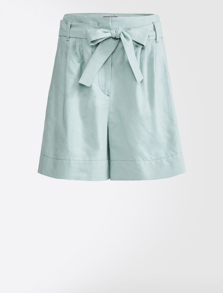 Cotton and linen shorts Weekend Maxmara Cotton and linen shorts Weekend Maxmara