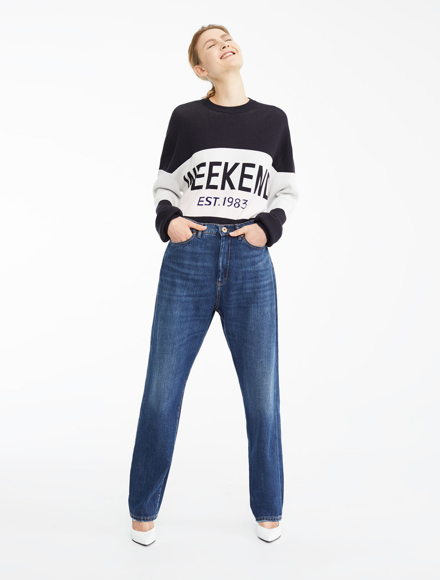 Straight-fit denim jeans Weekend Maxmara Straight-fit denim jeans Weekend Maxmara