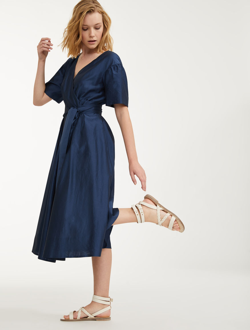 Silk and linen canvas dress Weekend Maxmara Silk and linen canvas dress Weekend Maxmara