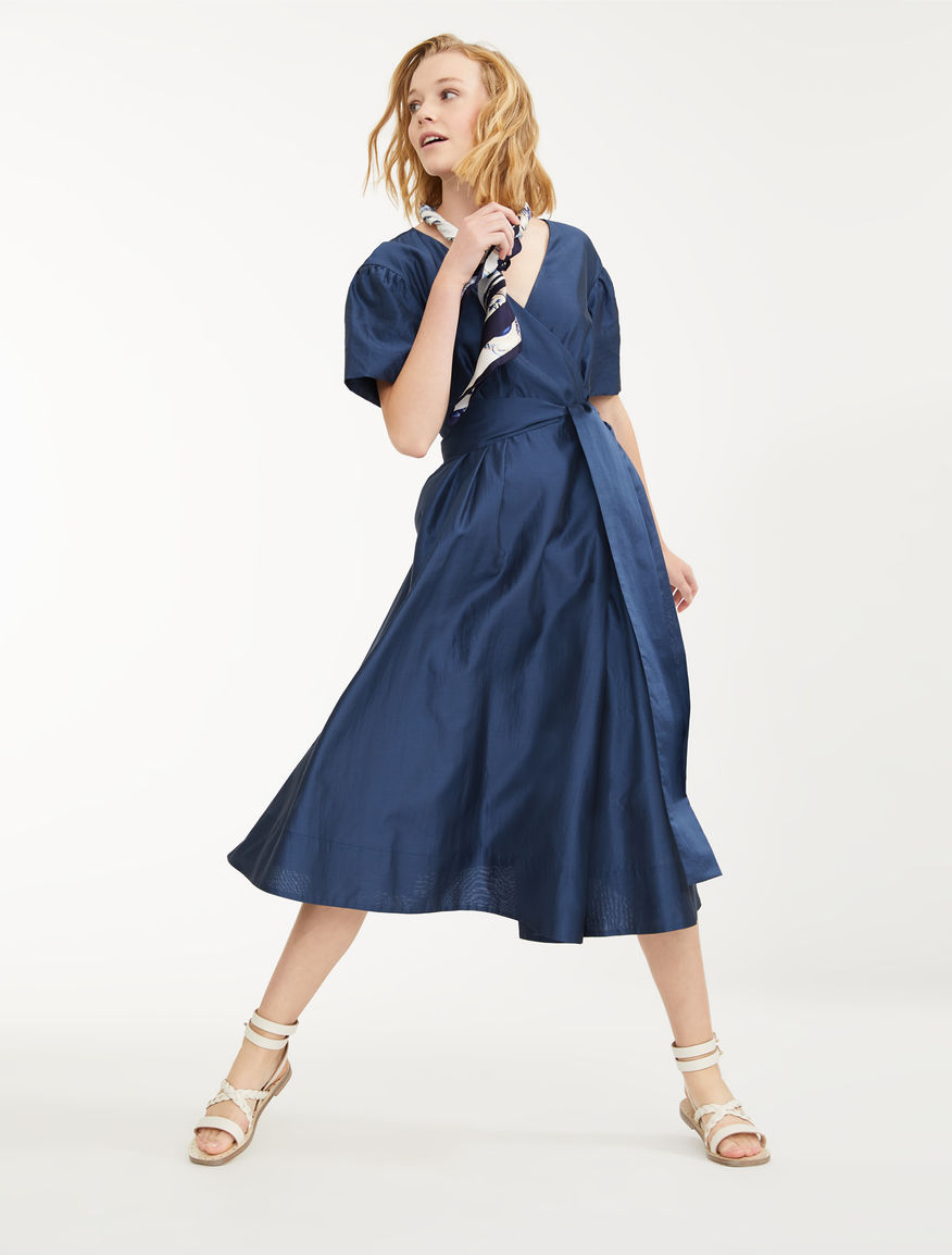 Silk and linen canvas dress Weekend Maxmara Silk and linen canvas dress Weekend Maxmara