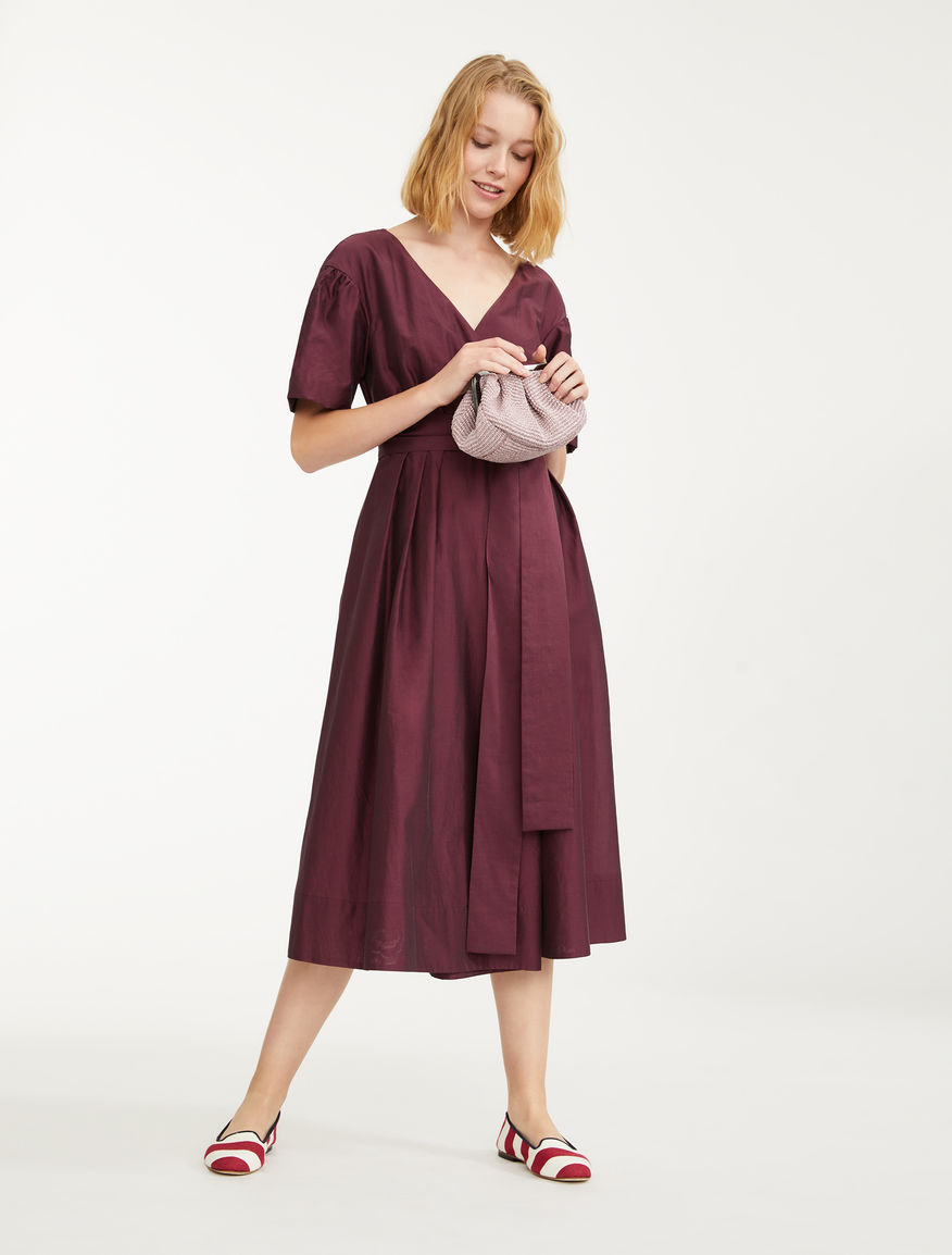 Silk and linen canvas dress Weekend Maxmara Silk and linen canvas dress Weekend Maxmara