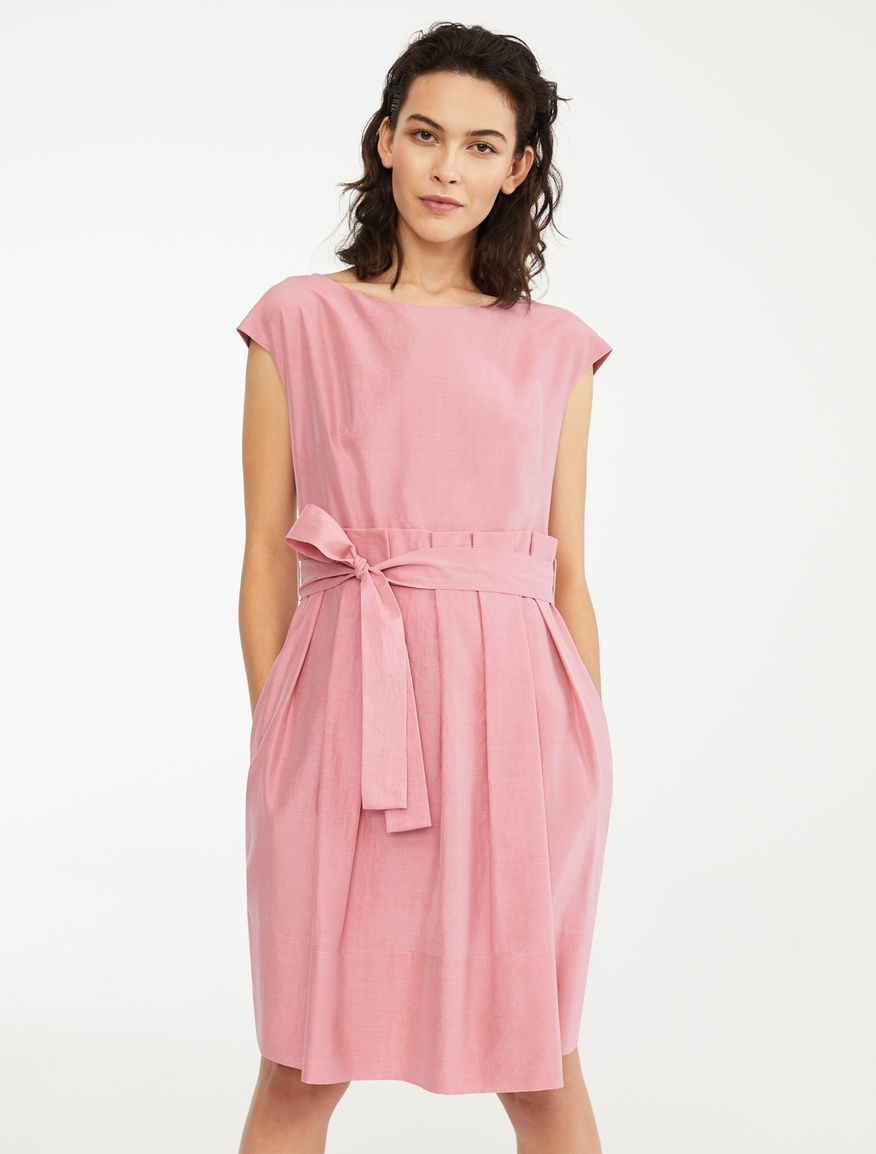 Silk and linen canvas dress Weekend Maxmara Silk and linen canvas dress Weekend Maxmara