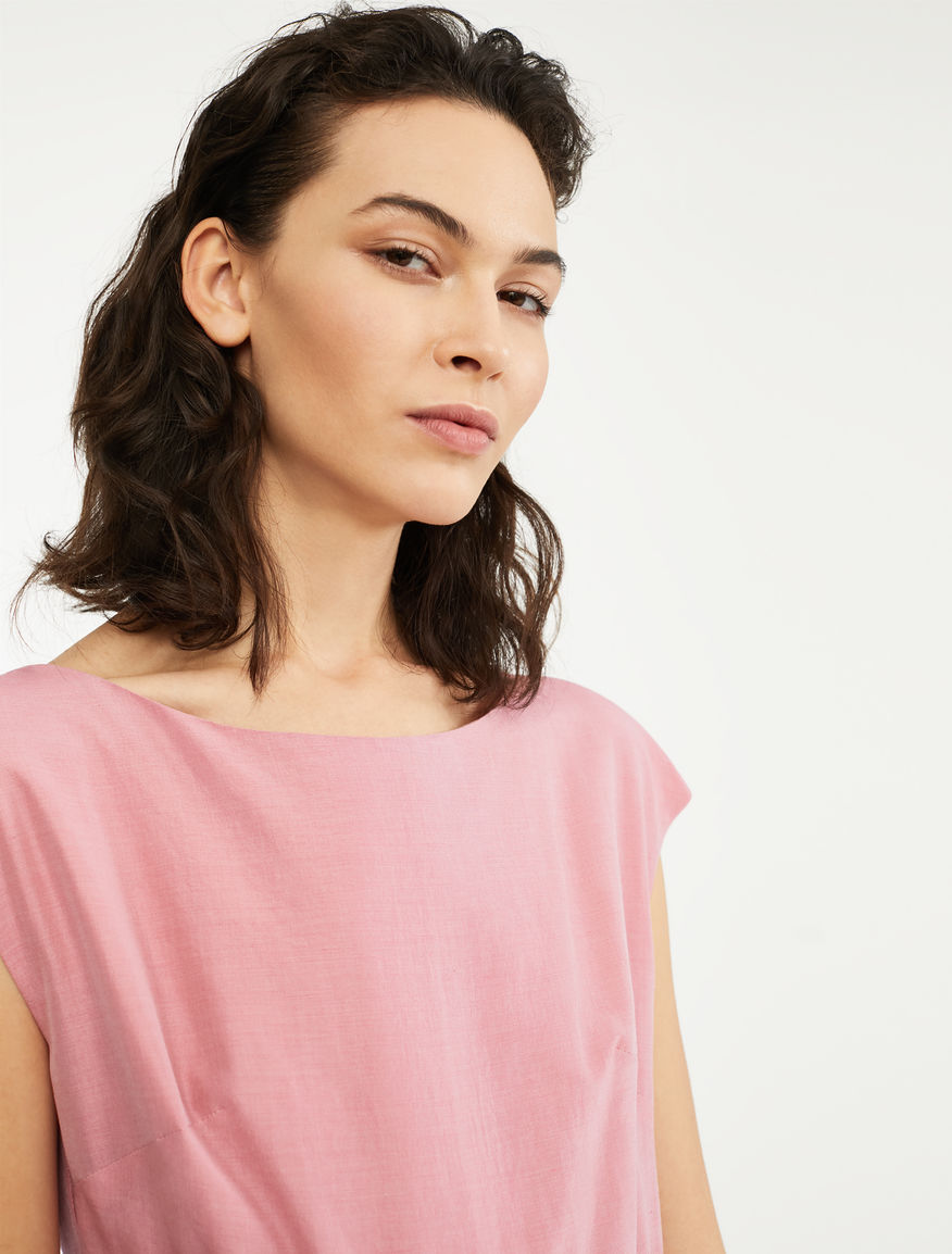 Silk and linen canvas dress Weekend Maxmara Silk and linen canvas dress Weekend Maxmara