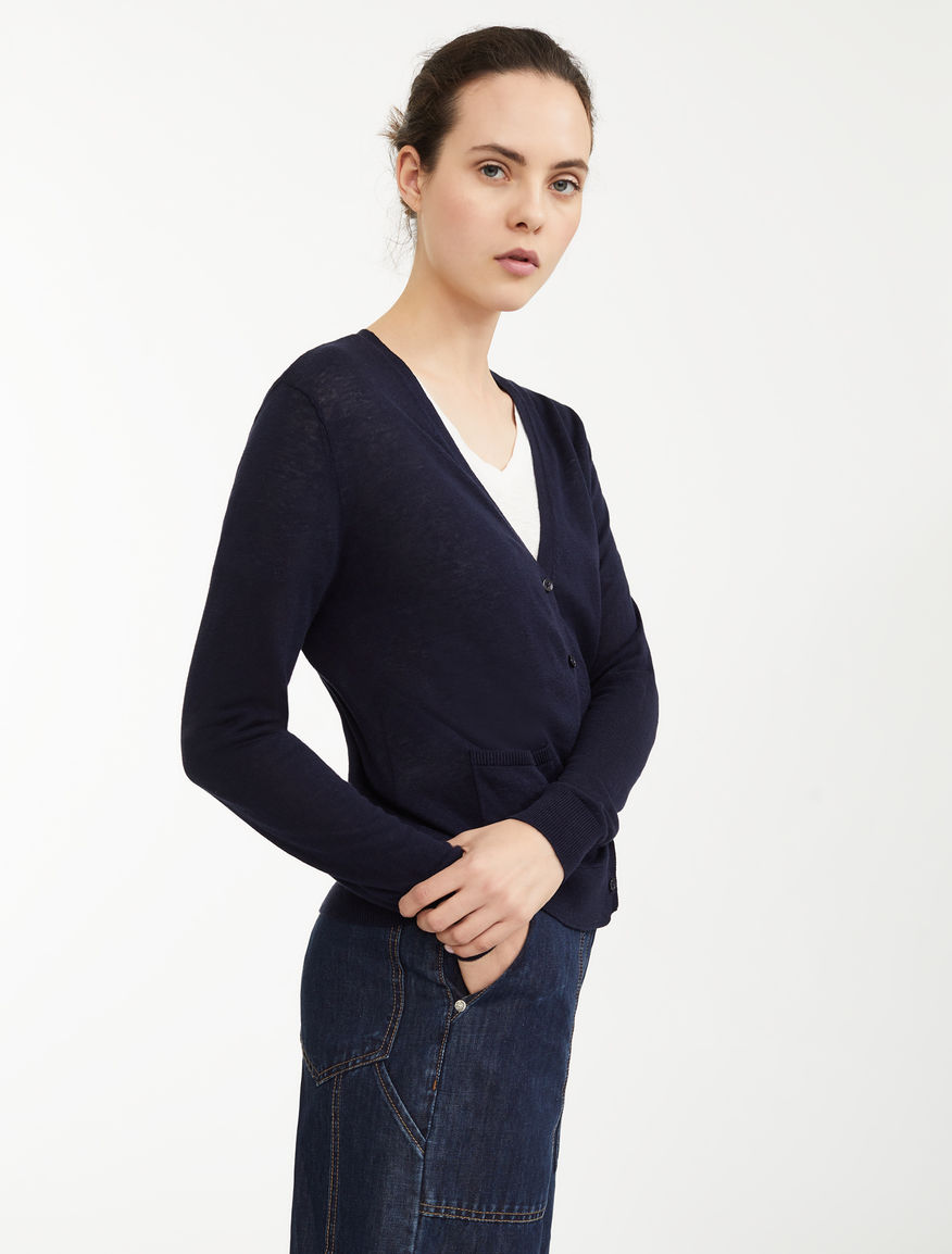 Silk and linen cardigan Weekend Maxmara Silk and linen cardigan Weekend Maxmara
