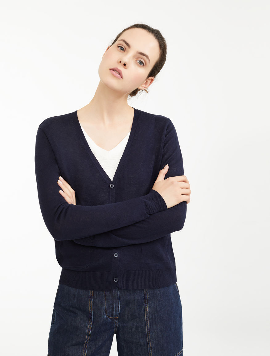 Silk and linen cardigan Weekend Maxmara Silk and linen cardigan Weekend Maxmara