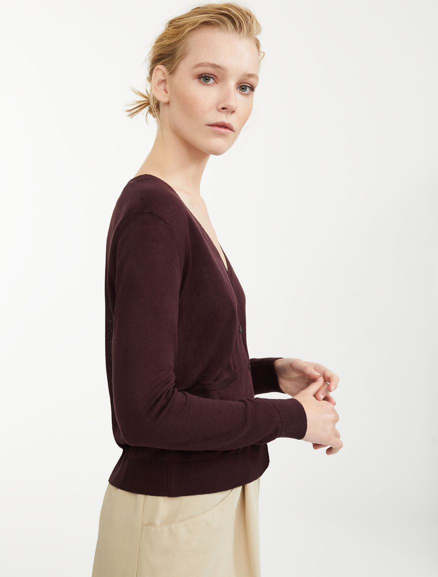 Silk and linen cardigan Weekend Maxmara Silk and linen cardigan Weekend Maxmara