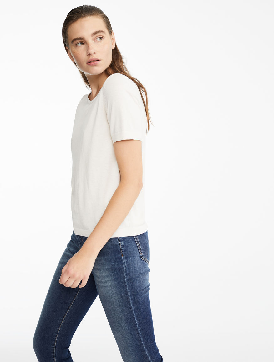 Maglia in filato di seta e cotone Weekend Maxmara Maglia in filato di seta e cotone Weekend Maxmara