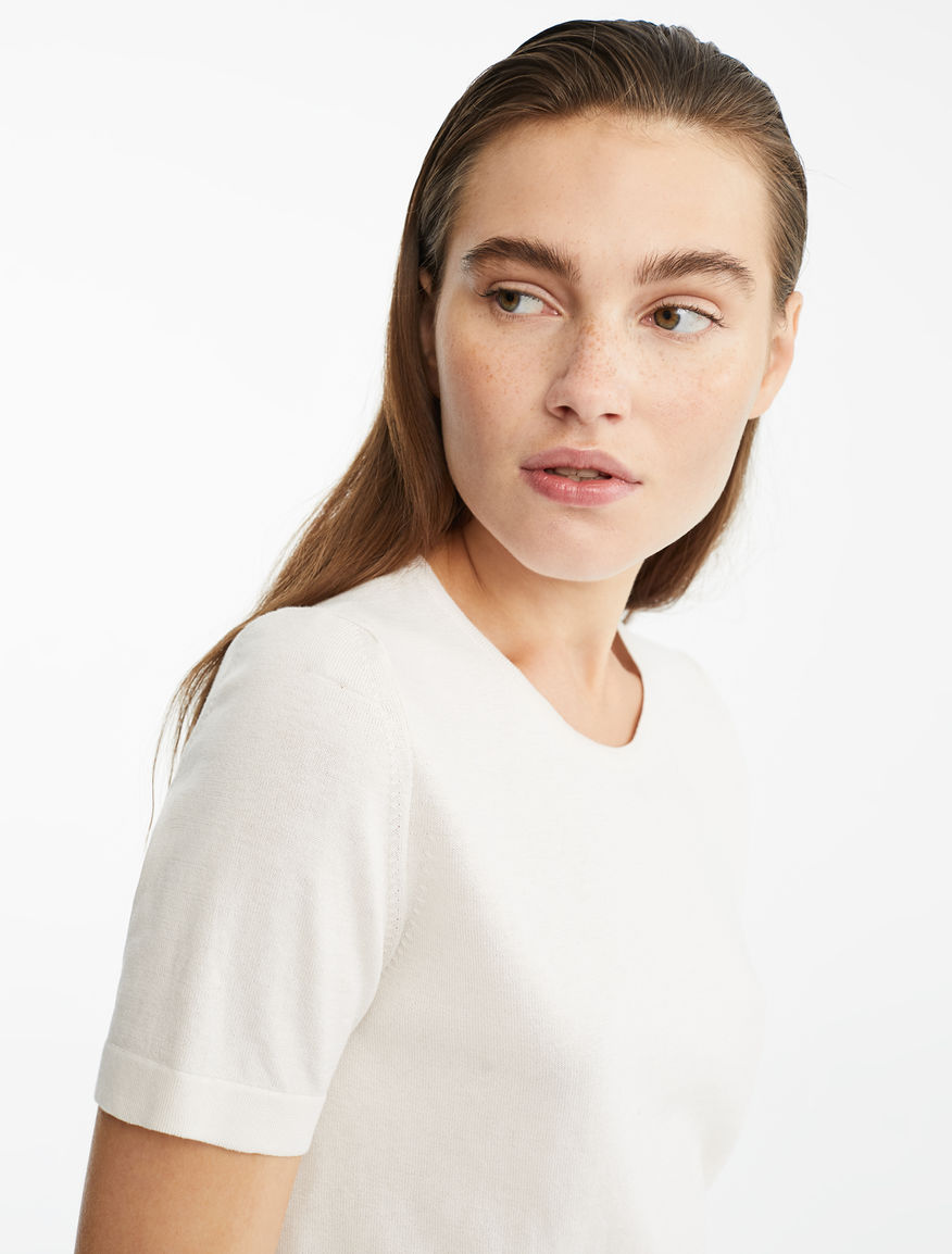 Maglia in filato di seta e cotone Weekend Maxmara Maglia in filato di seta e cotone Weekend Maxmara