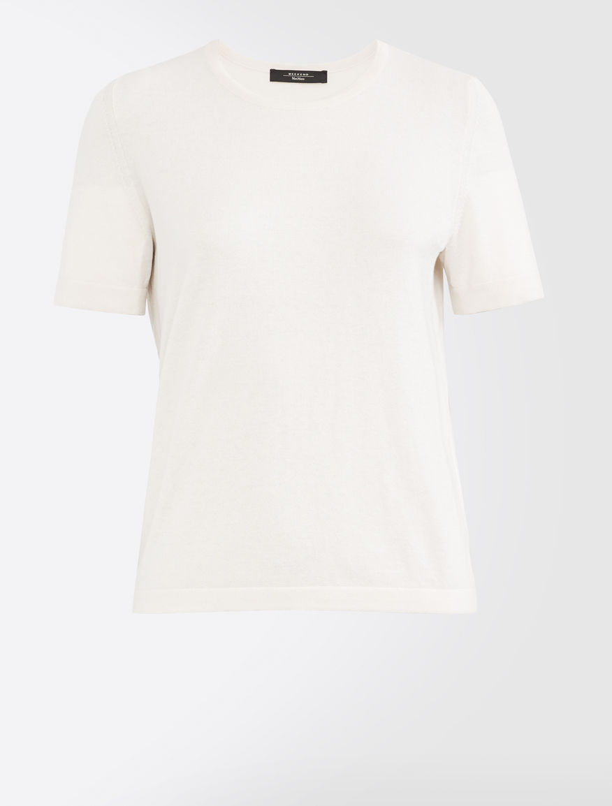Maglia in filato di seta e cotone Weekend Maxmara Maglia in filato di seta e cotone Weekend Maxmara