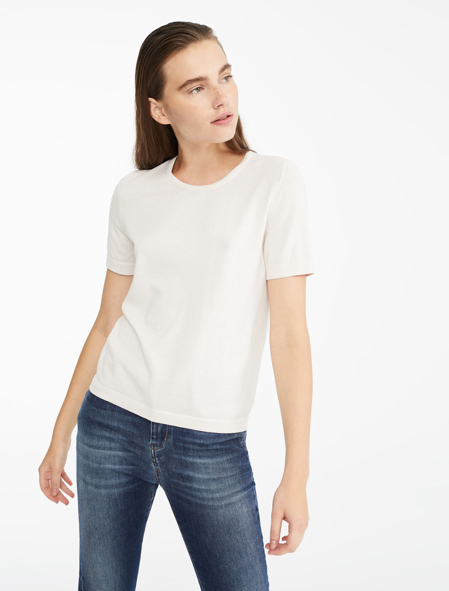 Maglia in filato di seta e cotone Weekend Maxmara Maglia in filato di seta e cotone Weekend Maxmara