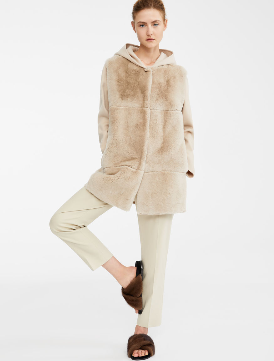 Rabbit fur and wool coat Weekend Maxmara Rabbit fur and wool coat Weekend Maxmara