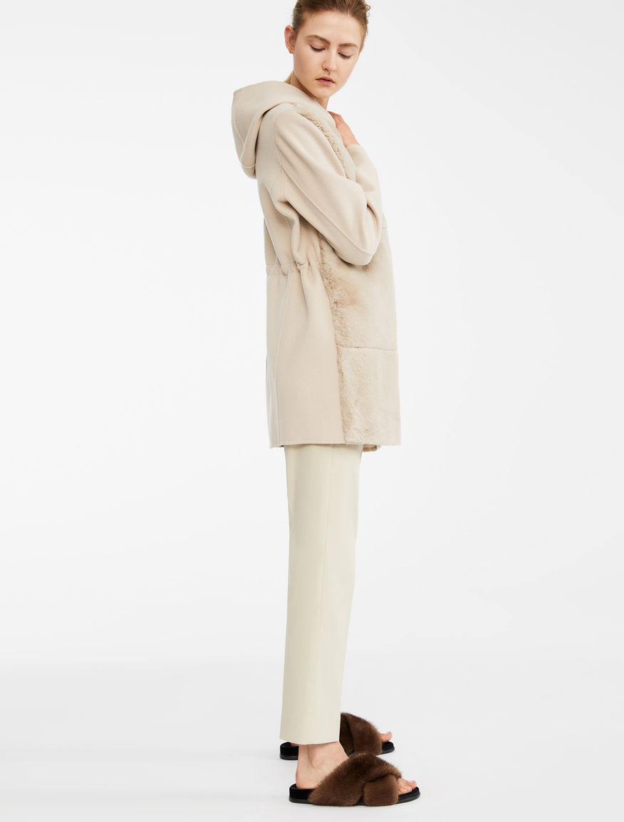 Rabbit fur and wool coat Weekend Maxmara Rabbit fur and wool coat Weekend Maxmara