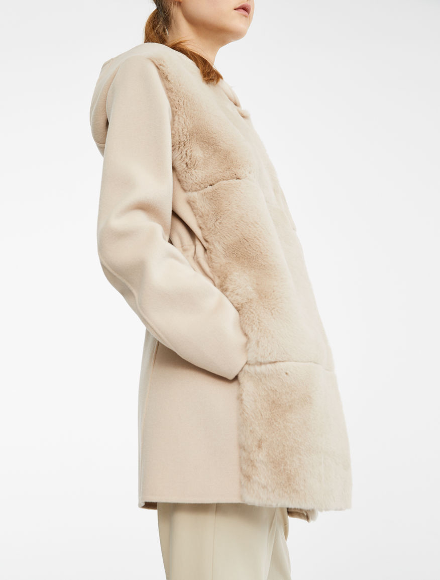 Rabbit fur and wool coat Weekend Maxmara Rabbit fur and wool coat Weekend Maxmara