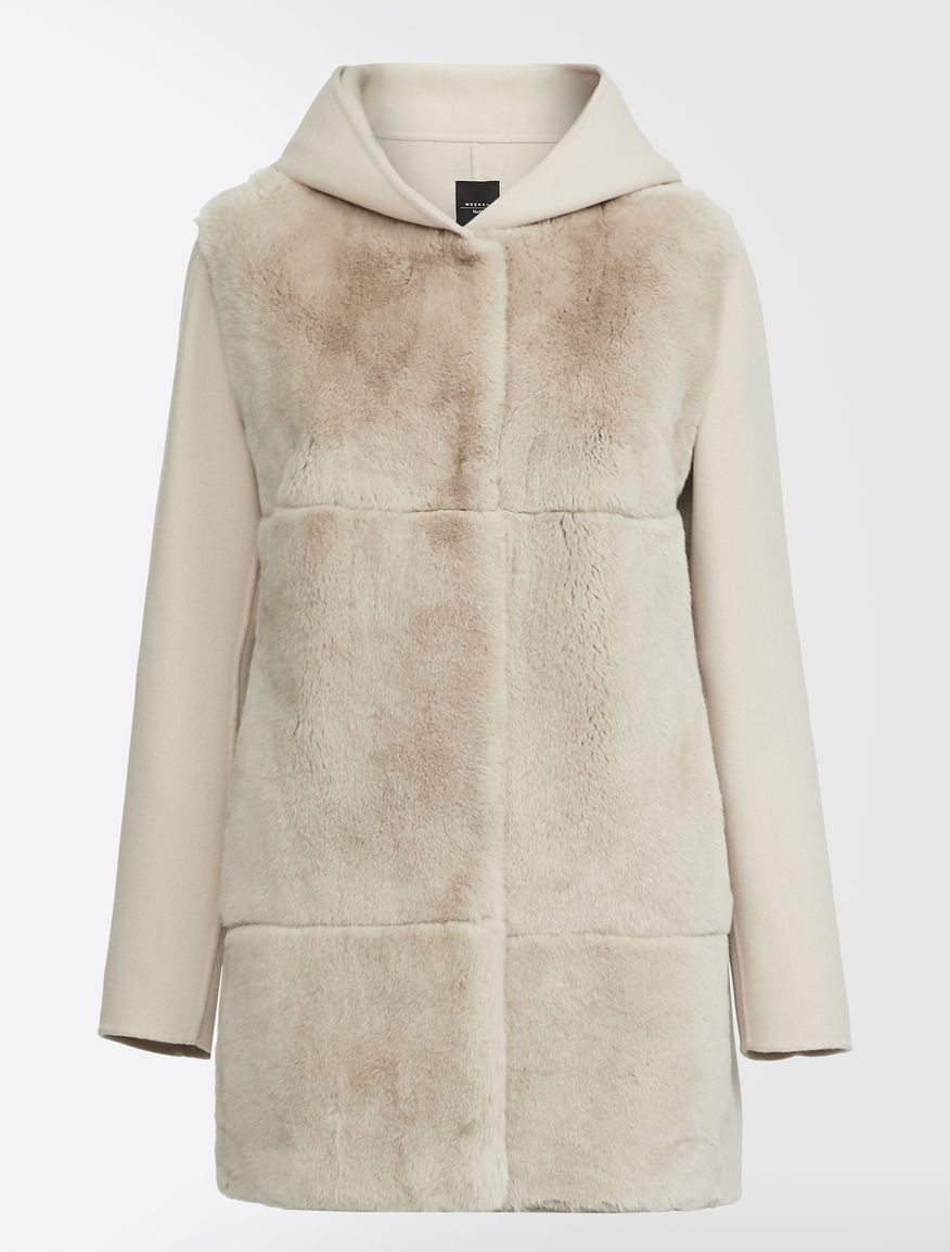 Rabbit fur and wool coat Weekend Maxmara Rabbit fur and wool coat Weekend Maxmara