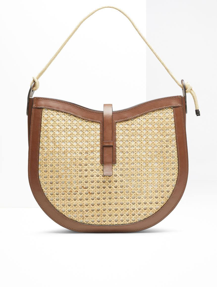 Straw and leather hobo bag Weekend Maxmara Straw and leather hobo bag Weekend Maxmara