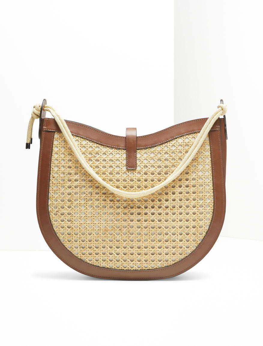 Straw and leather hobo bag Weekend Maxmara Straw and leather hobo bag Weekend Maxmara