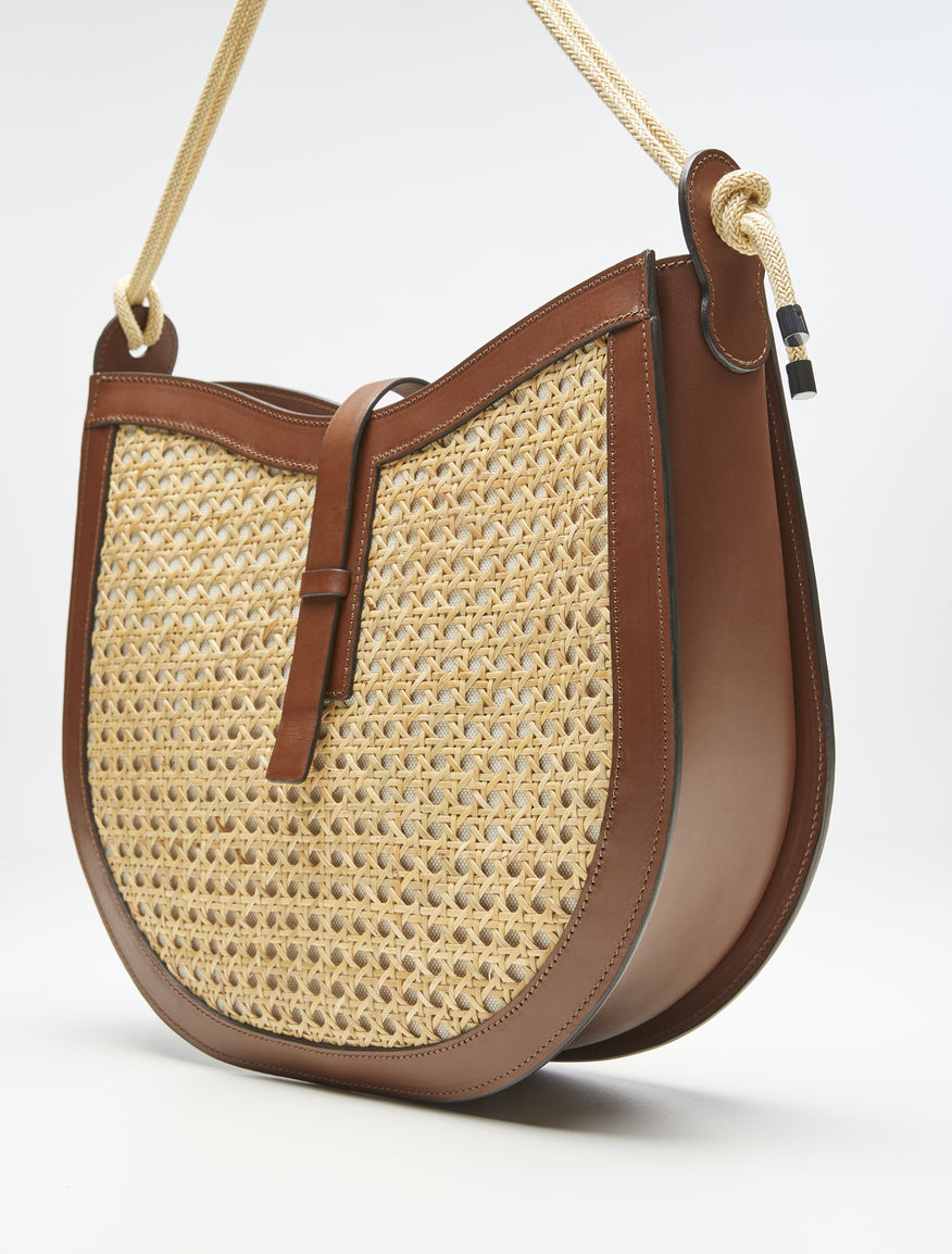 Straw and leather hobo bag Weekend Maxmara Straw and leather hobo bag Weekend Maxmara