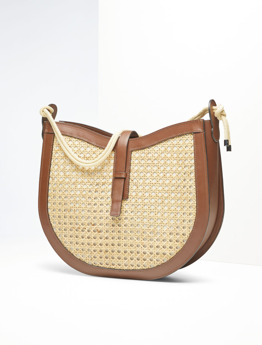 Straw and leather hobo bag Weekend Maxmara Straw and leather hobo bag Weekend Maxmara
