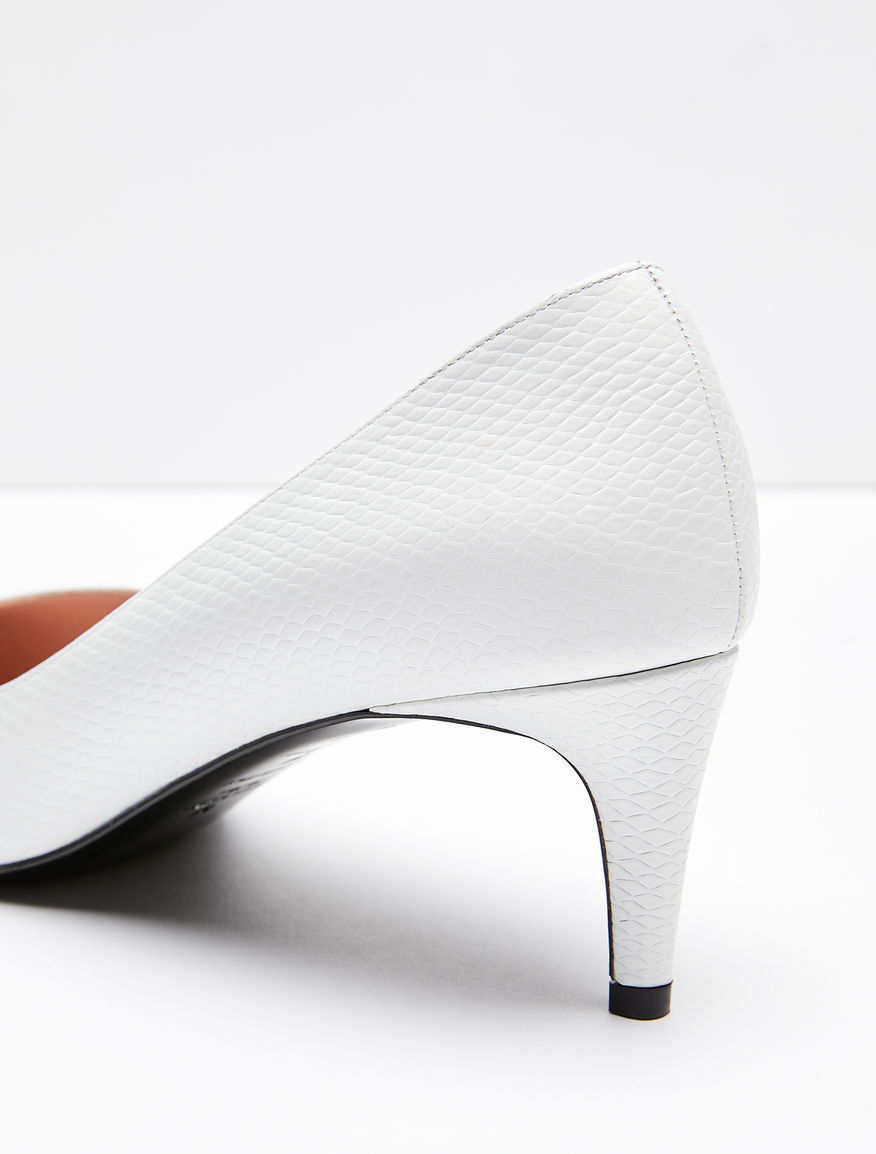Python-print leather heels Weekend Maxmara Python-print leather heels Weekend Maxmara