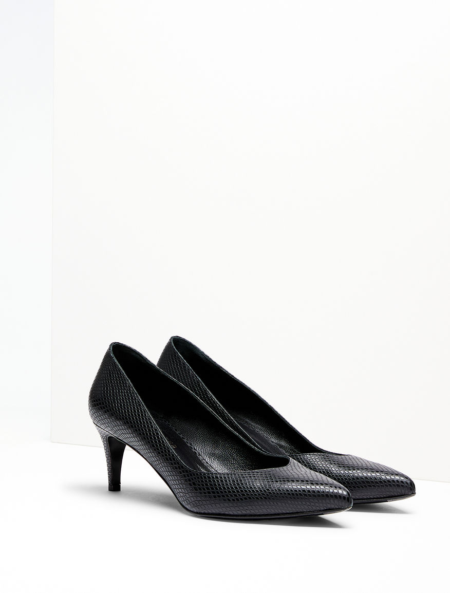 Python-print leather heels Weekend Maxmara Python-print leather heels Weekend Maxmara