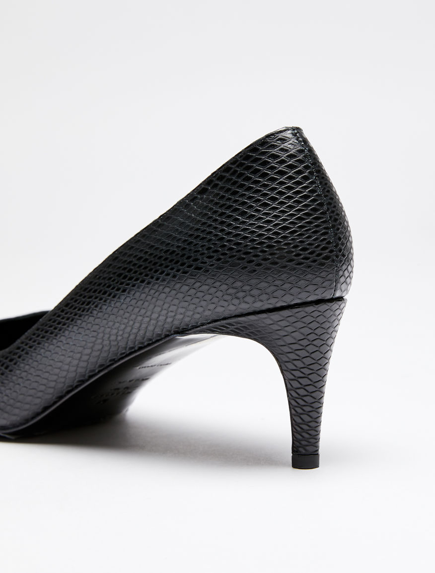 Python-print leather heels Weekend Maxmara Python-print leather heels Weekend Maxmara