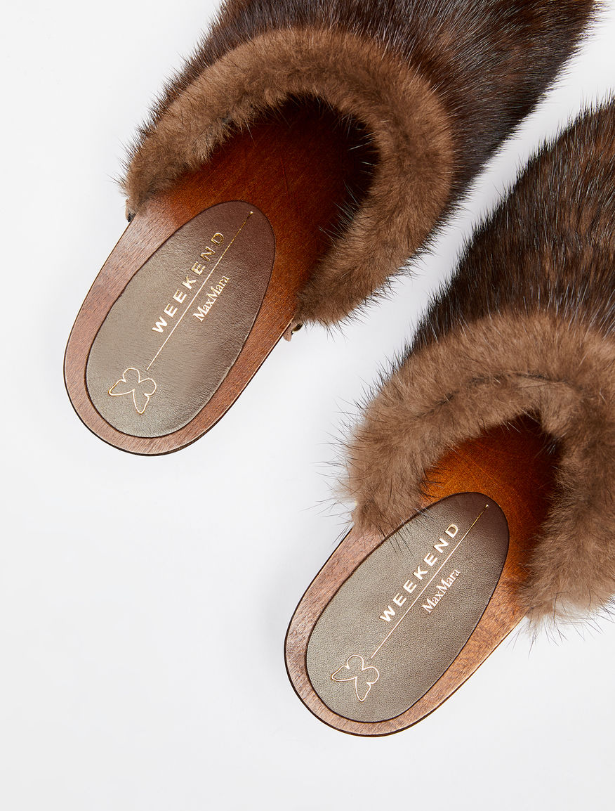 Mink fur mules Weekend Maxmara Mink fur mules Weekend Maxmara