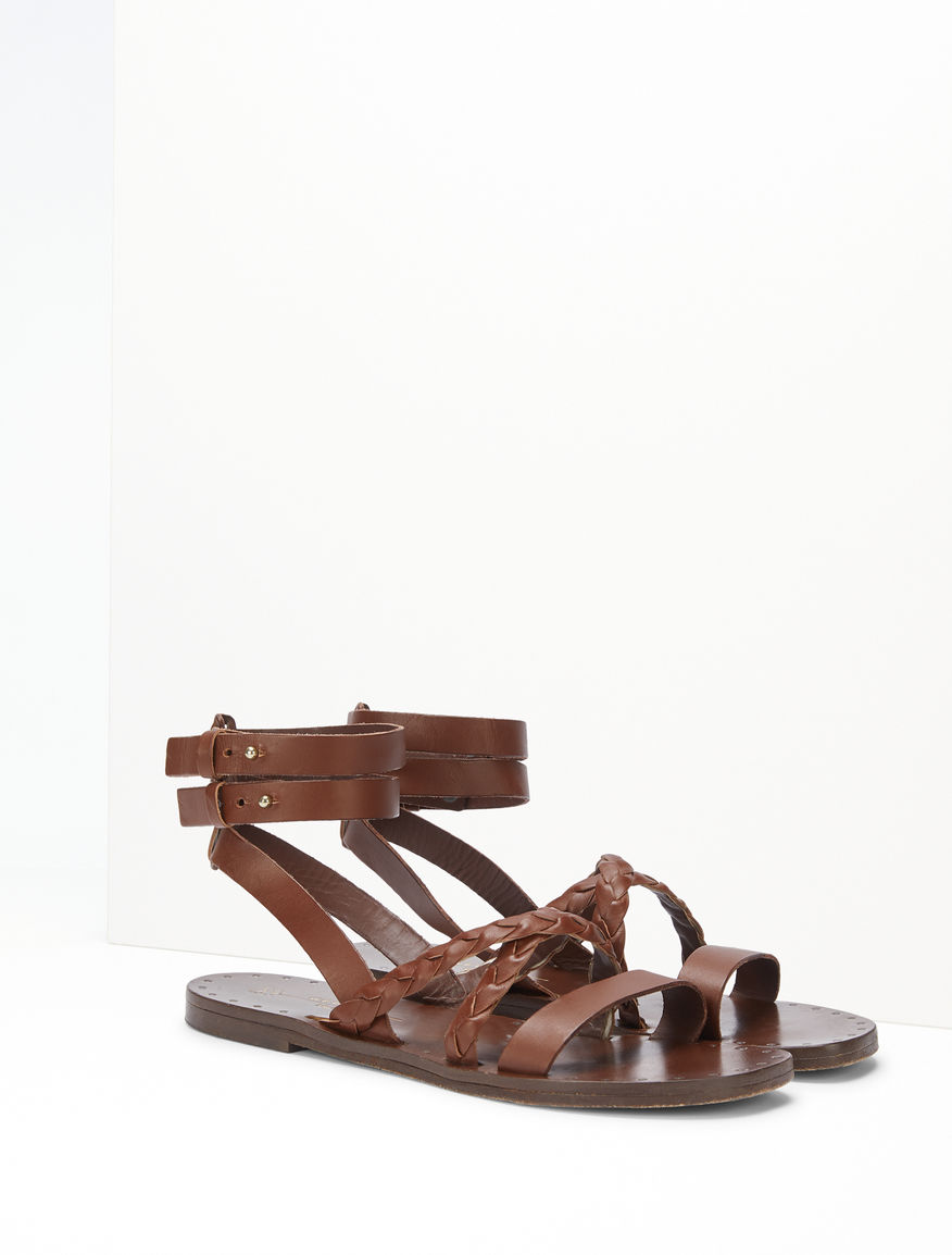 Flat leather sandals Weekend Maxmara Flat leather sandals Weekend Maxmara
