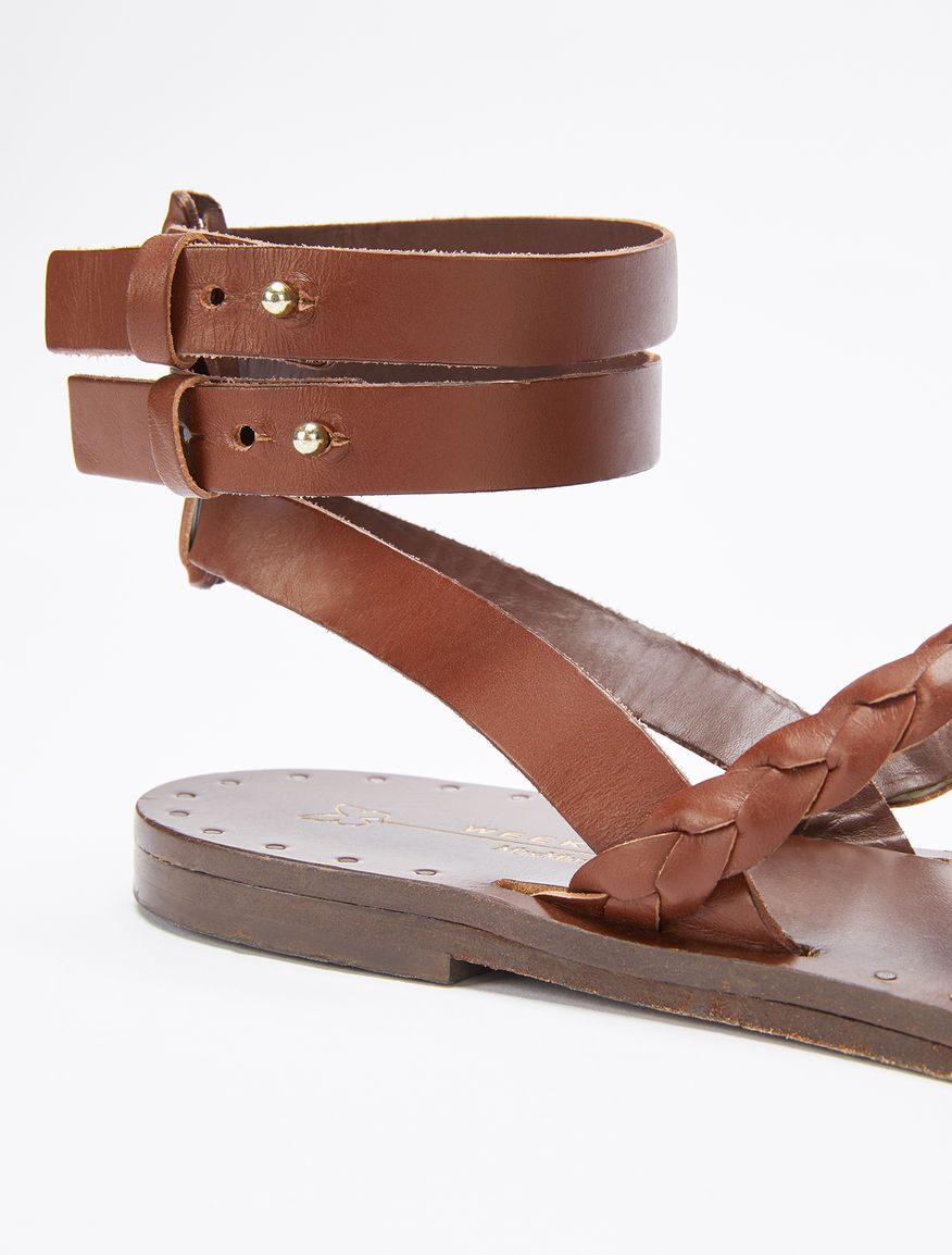 Flat leather sandals Weekend Maxmara Flat leather sandals Weekend Maxmara