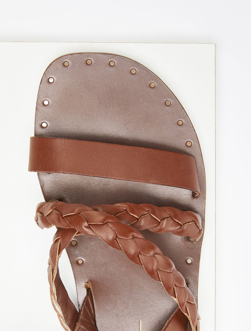 Flat leather sandals Weekend Maxmara Flat leather sandals Weekend Maxmara